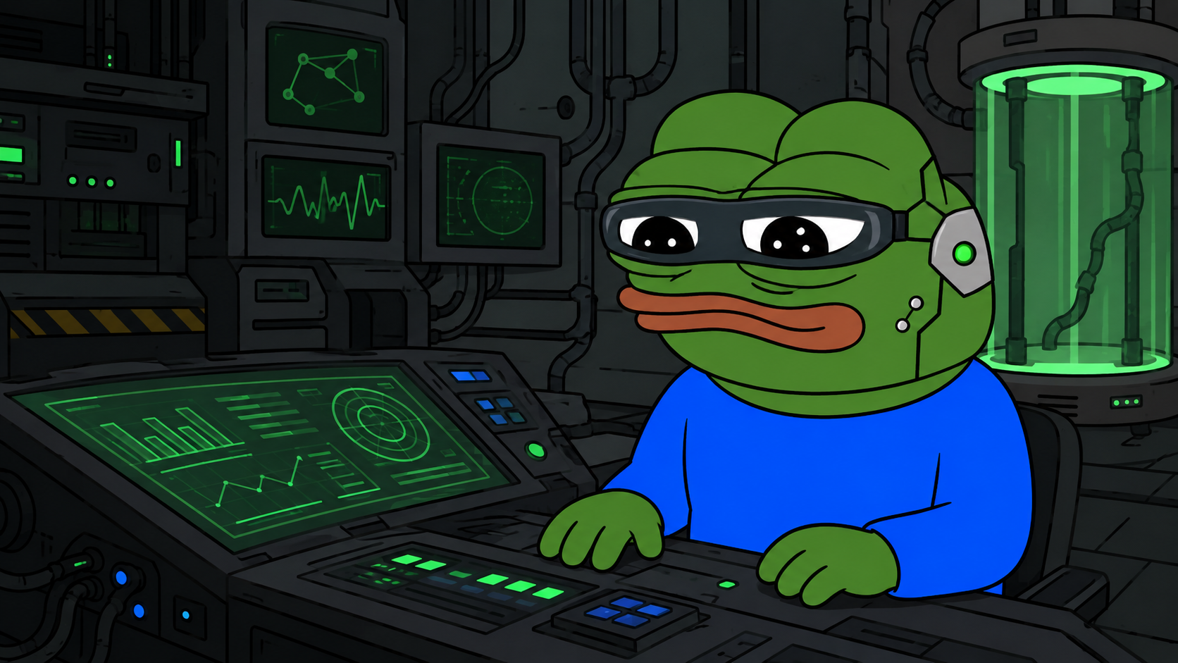APU studying data at a cyber-intelligence console